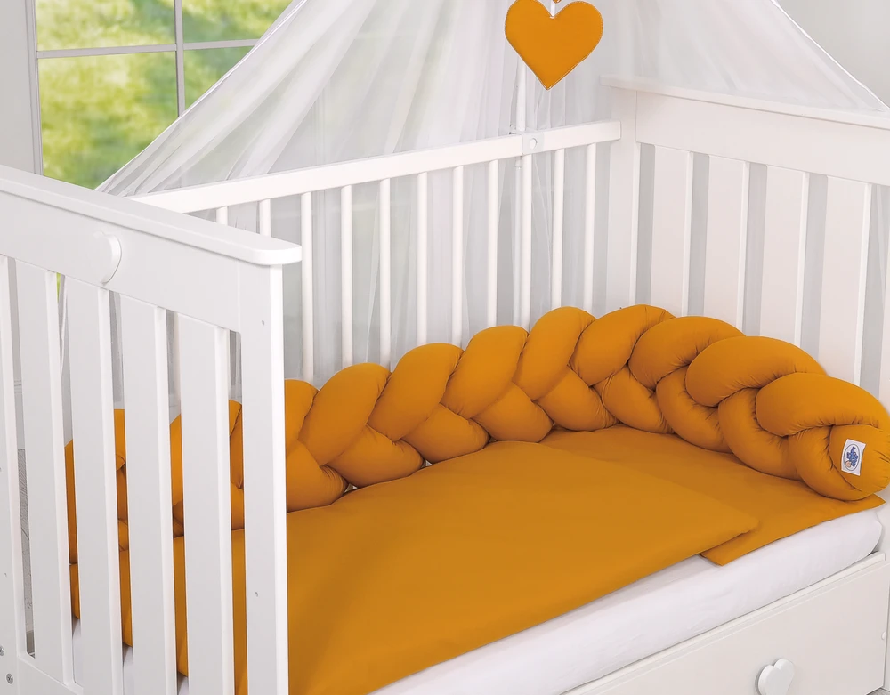 My Sweet Baby Pynėta apsauginė pagalvėlė – medaus geltonumo