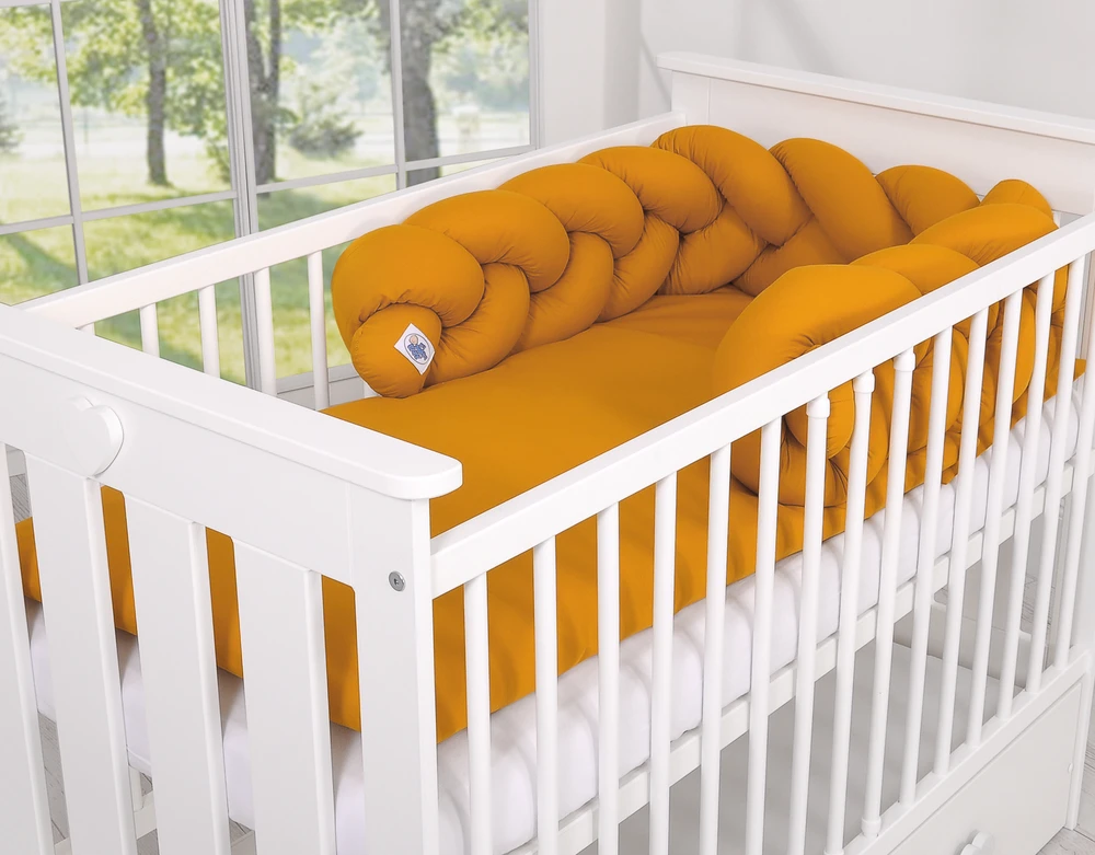 My Sweet Baby Pynėta apsauginė pagalvėlė – medaus geltonumo
