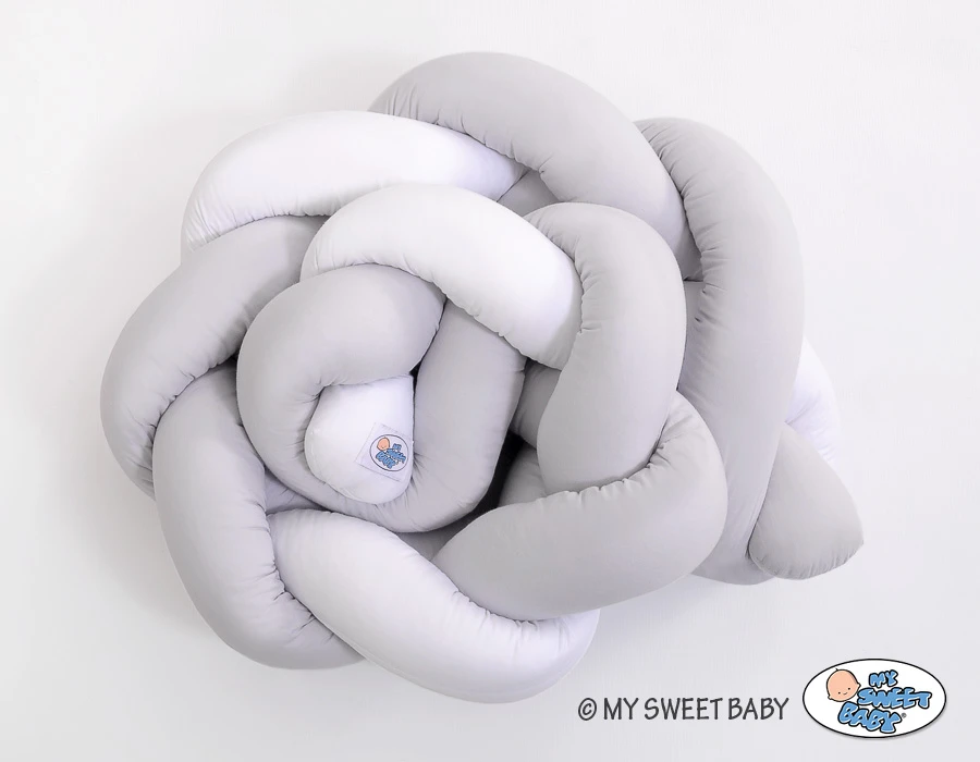 My Sweet Baby Pintas lovytės bamperis – balta/pilka