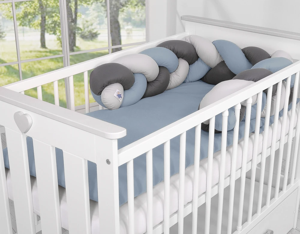 My Sweet Baby Mazguota apsauginė pagalvėlė – pasteliai mėlyna, pilka, antracito