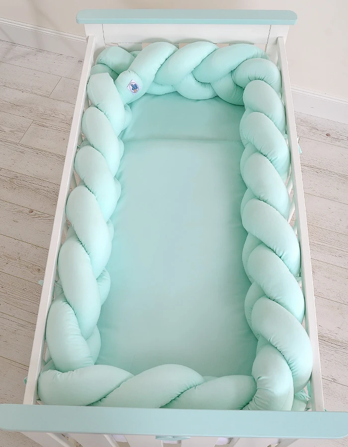 My Sweet Baby Pintas lovytės bamperis XXL – mėtų spalvos