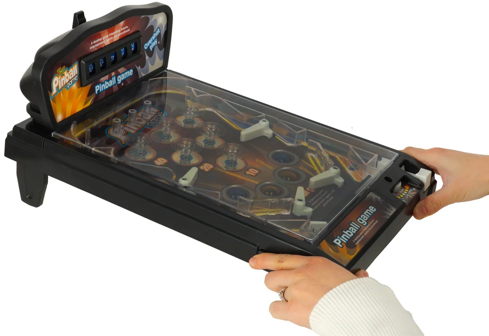 Ikonka Pinball flipper stalas arkadinis žaidimas su šviesomis ir muzika