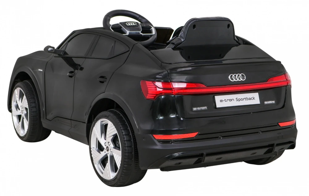 Ramiz Elektromobilis vaikams Audi E- Tron QLS-6688, 4x4, juodas
