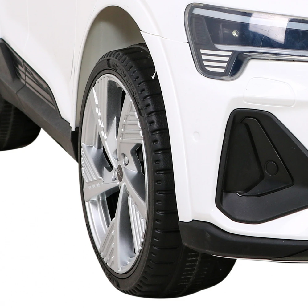 Ramiz Elektromobilis vaikams Audi E- Tron QLS-6688, 4x4, baltas