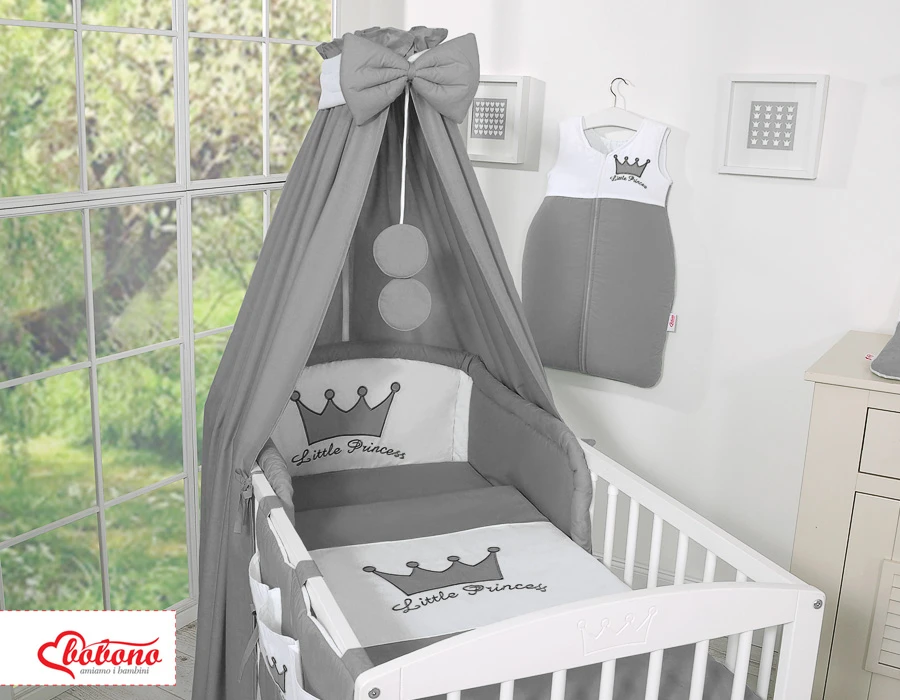Bobono Lovos stogelis vaikams Little Prince/Princess, antracito spalvos