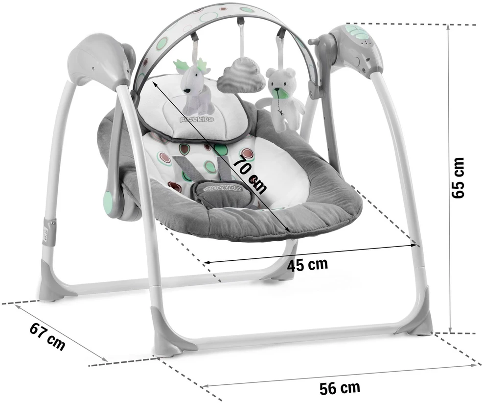 „Ricokids 7321“ automatinė supamoji kėdė su muzika