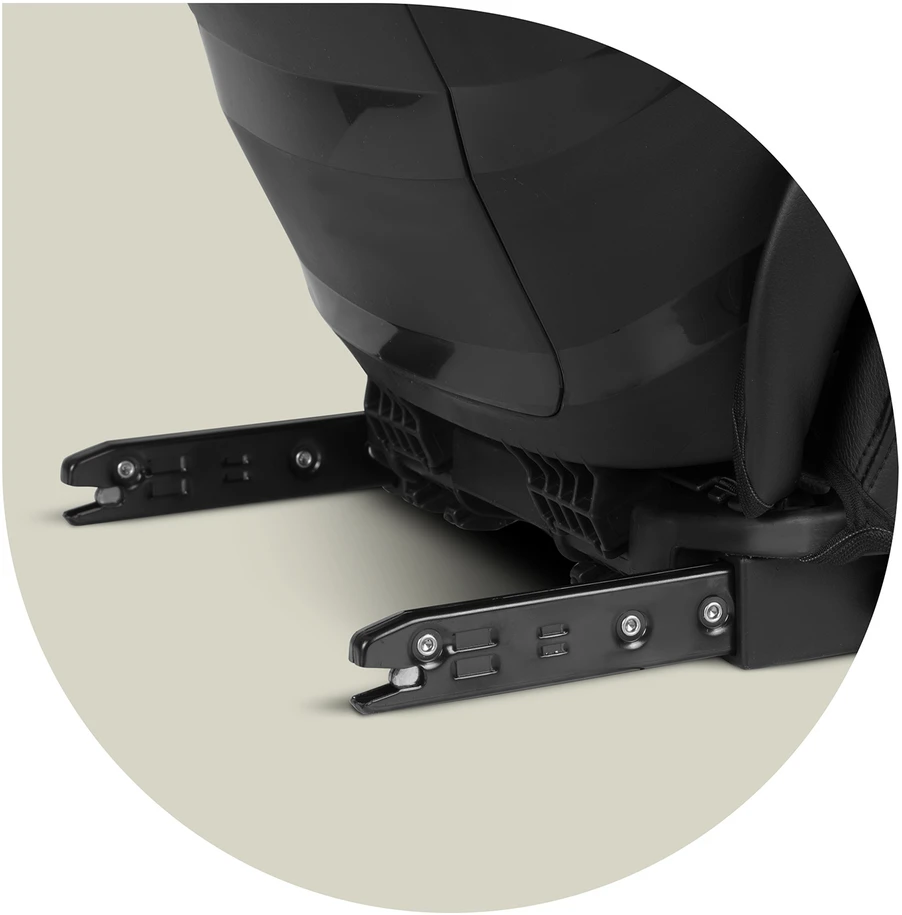 Nukido Louis automobilinė kėdutė, juoda/tamsiai mėlyna, 15-36 kg, ISOFIX