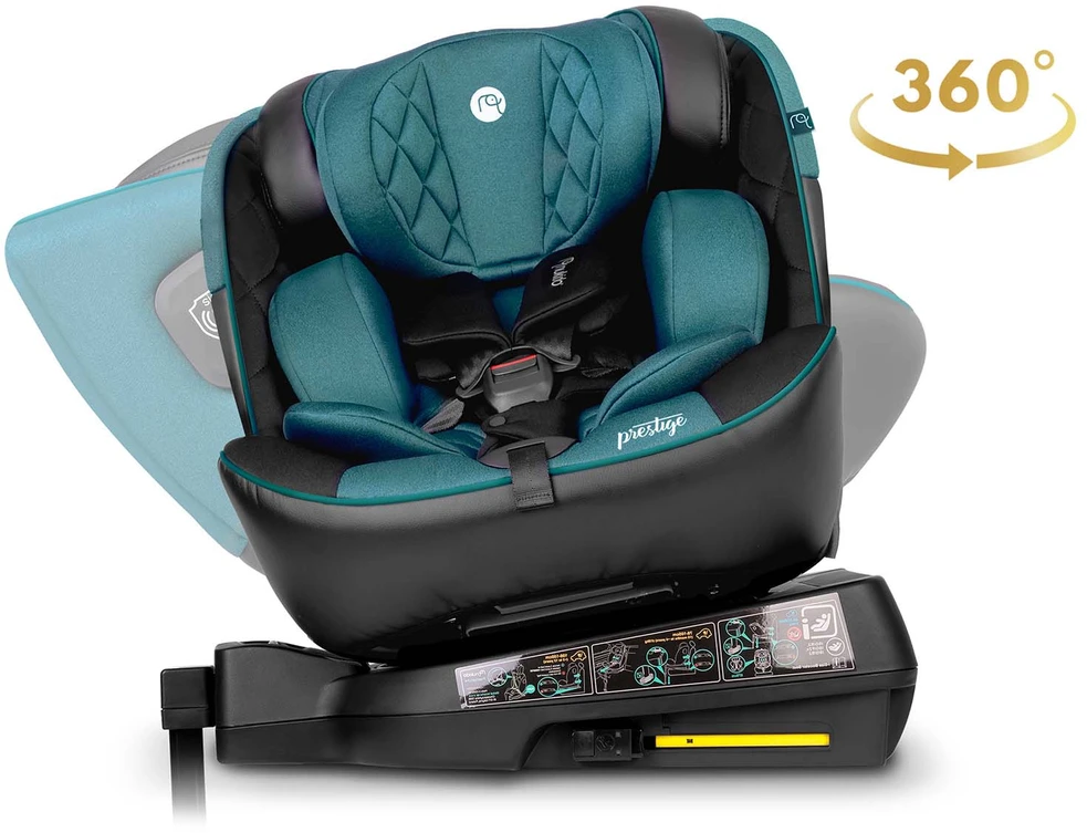 Nukido Besisukanti automobilinė kėdutė, 360 laipsnių, Isofix, 40-150 cm, kūdikiams ir mažiems vaikams, šoninio smūgio apsauga, reguliuojama galvos atrama