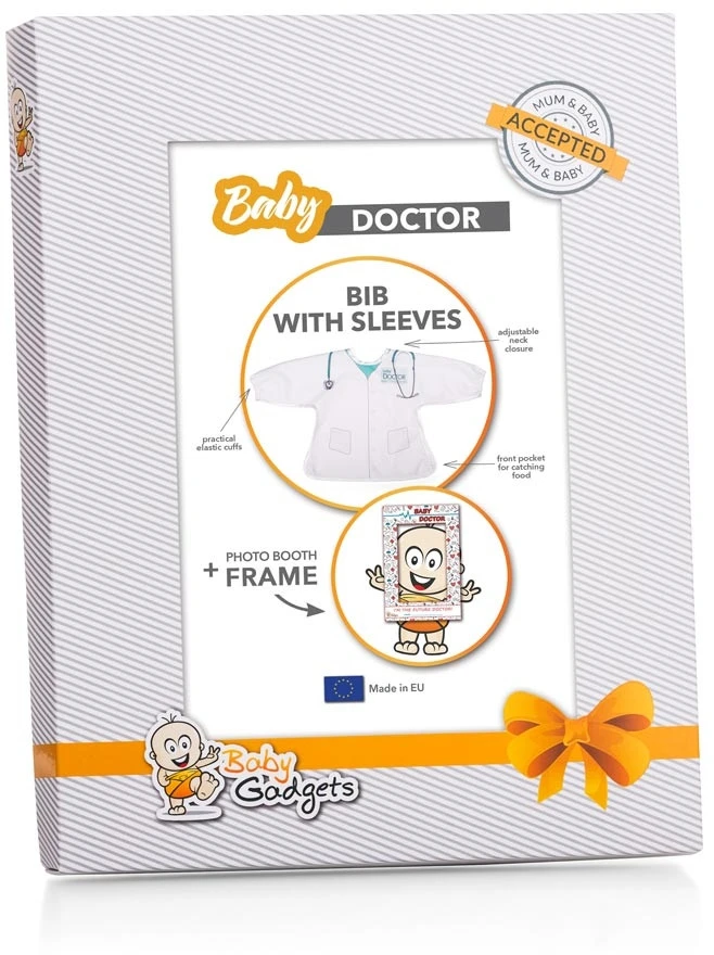 Baby Gadgets Juokinga seilinukė su rankovėmis ir kišene vaikams nuo 1 metų, reguliuojama, mėlyna