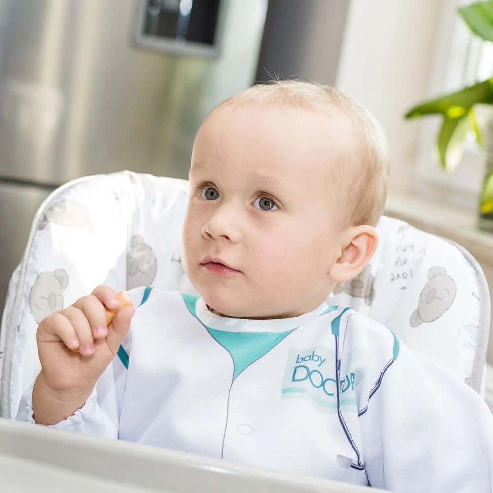 Baby Gadgets Juokinga seilinukė su rankovėmis ir kišene vaikams nuo 1 metų, reguliuojama, mėlyna