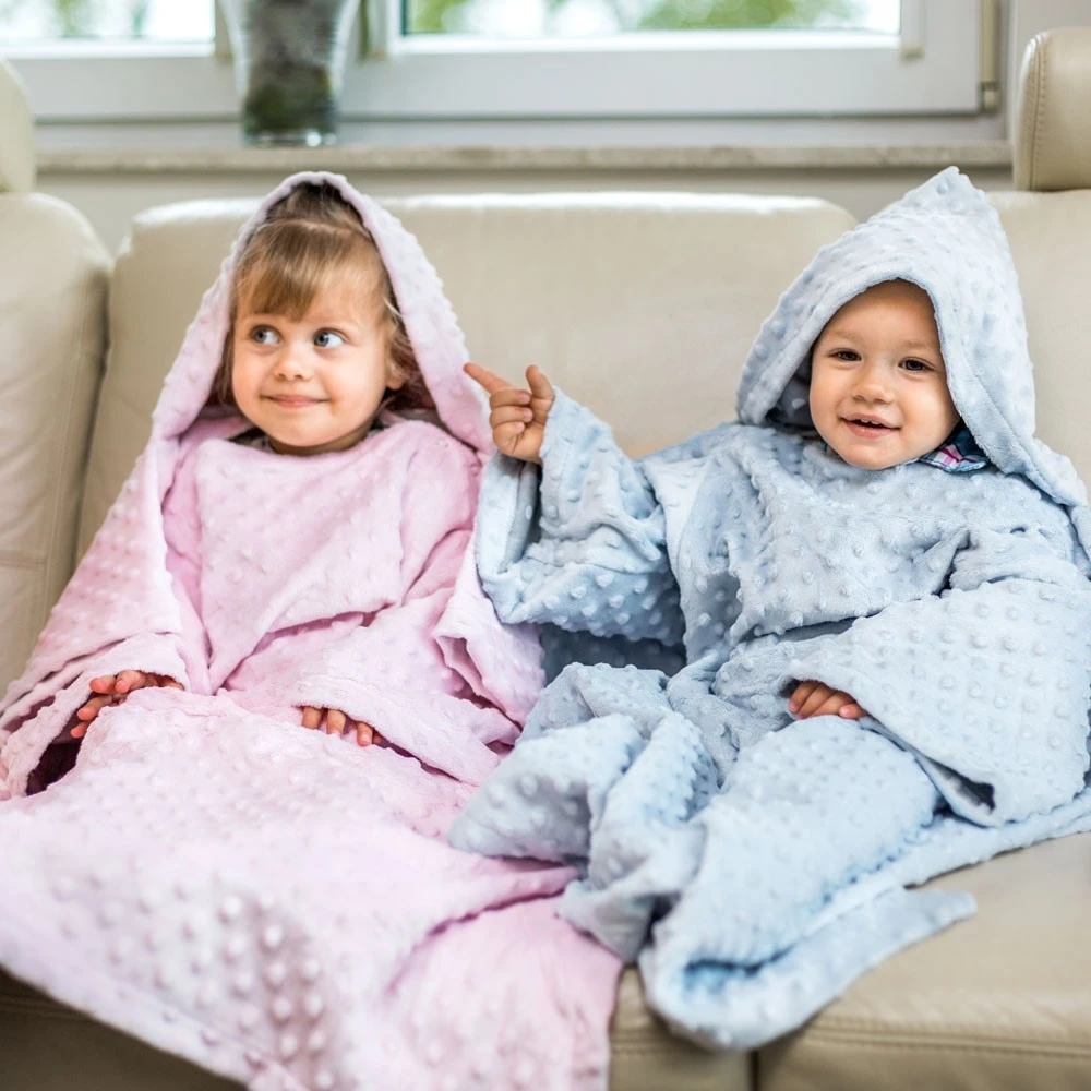 Baby Gadgets Kūdikio įvyniojimas - antklodė su rankovėmis - mėlyna