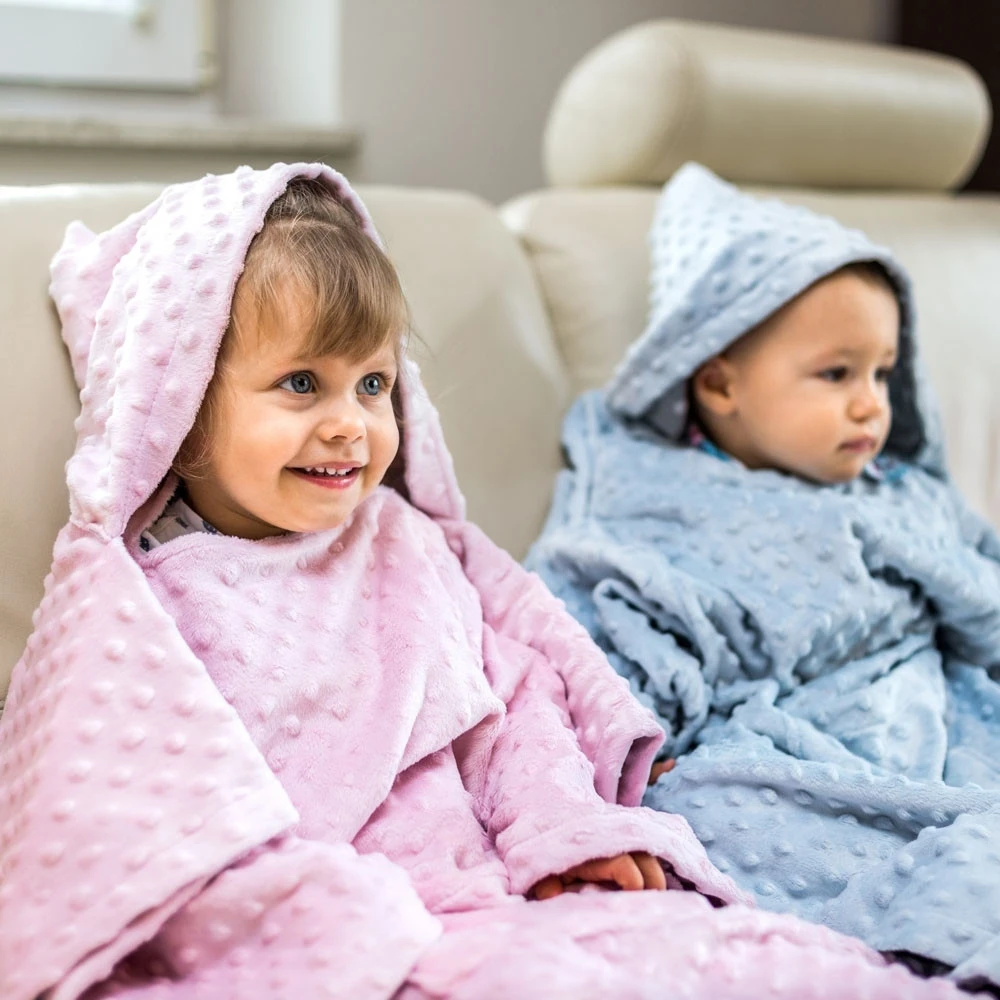 Baby Gadgets Kūdikio įvyniojimas - antklodė su rankovėmis - mėlyna
