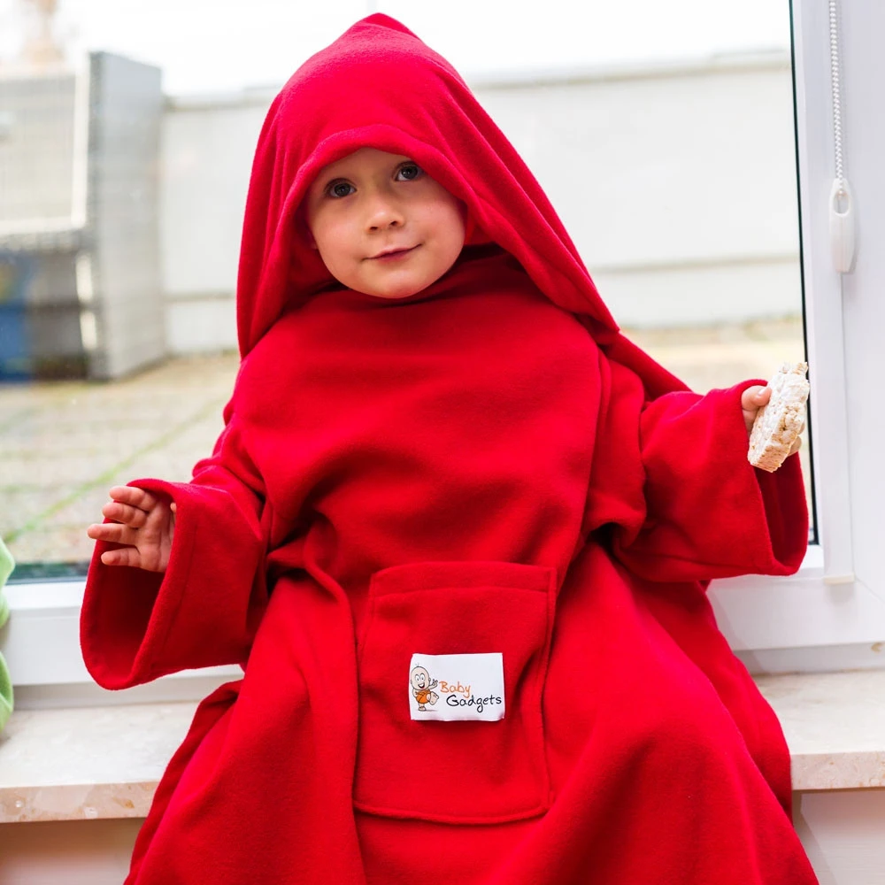 Baby Gadgets Kūdikis Wrapi Active - antklodė su rankovėmis - raudona