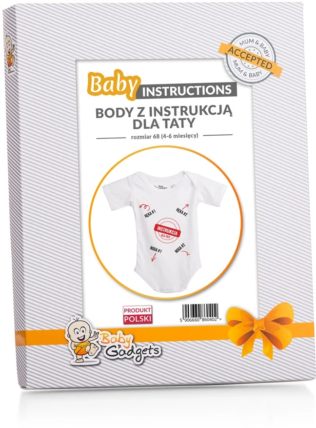 Baby Gadgets Vaikiškas smagus bodžiukas su instrukcija tėčiui