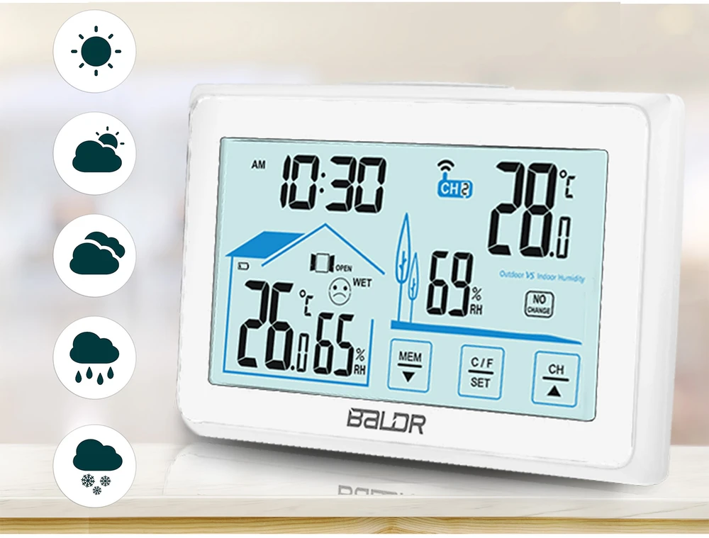 Baldr Orai stotis su ekranu BD-910, balta