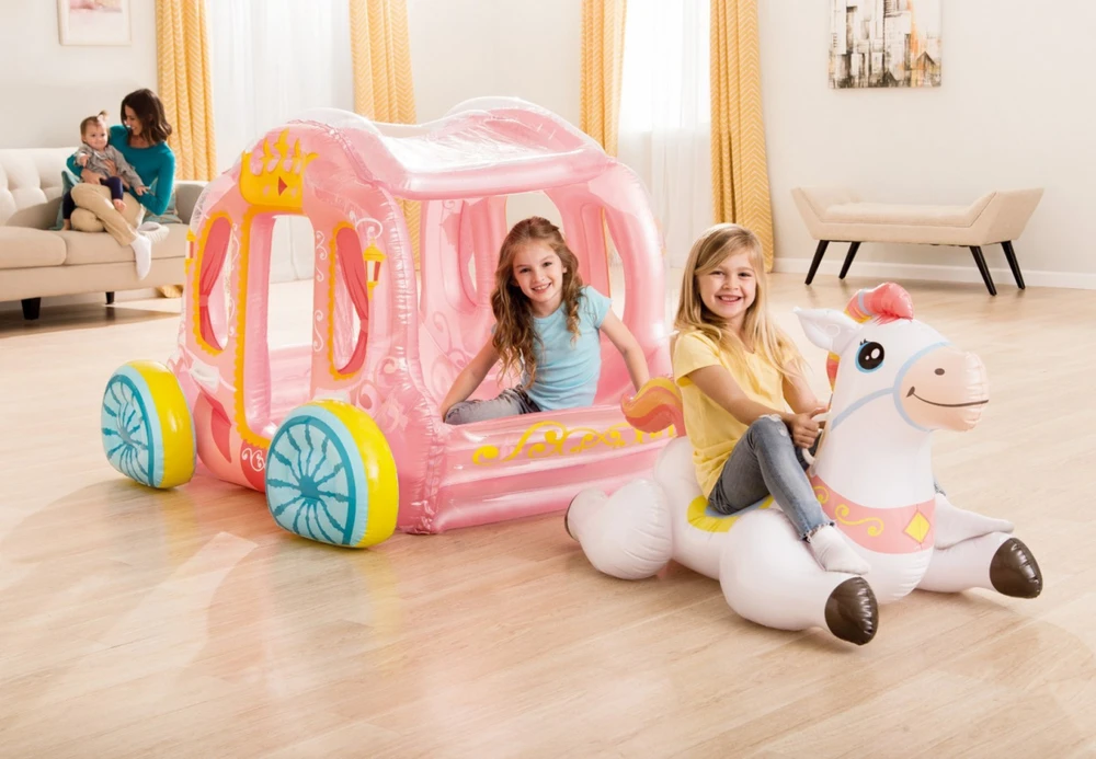 Intex Princess Carriage Pripučiamas 56514NP Rožinė