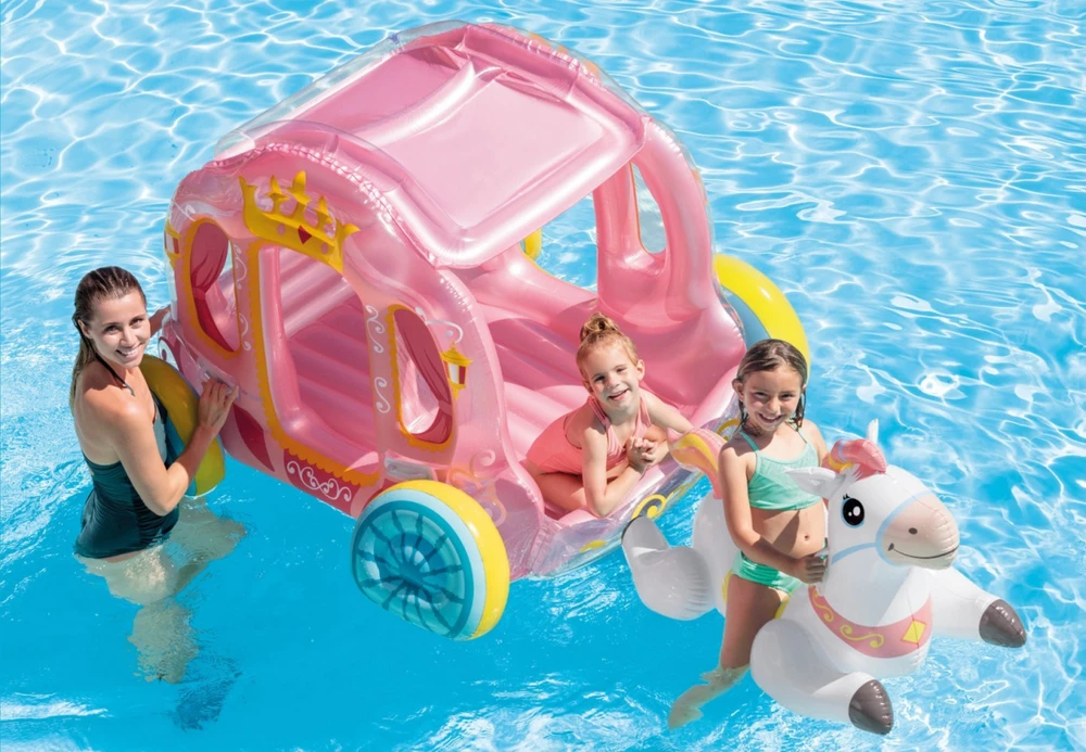Intex Princess Carriage Pripučiamas 56514NP Rožinė