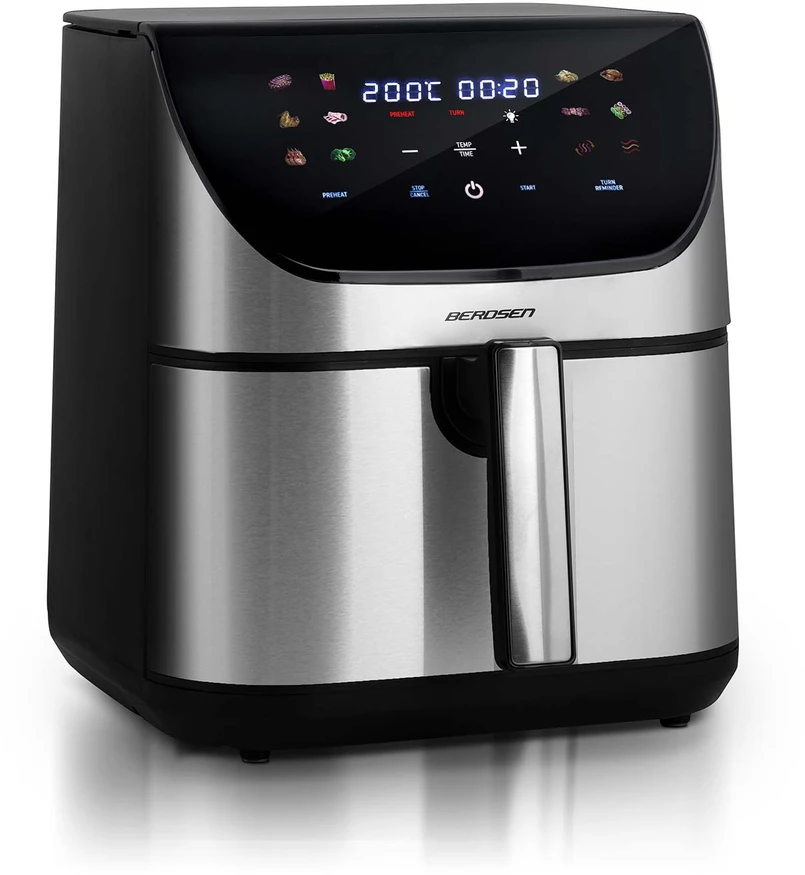Bealiejė gruzdintuvė Berdsen BD-659, 8 l, 1700 W, sidabrinės spalvos