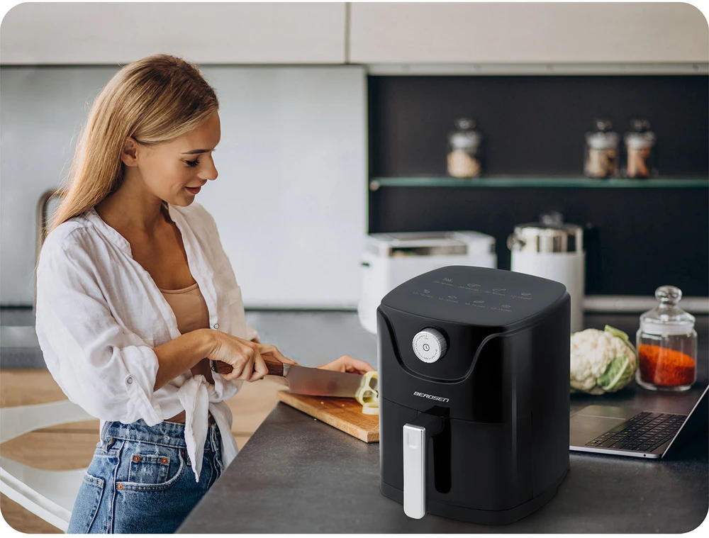 Belaidė juoda gruzdintuvė Berdsen BD-654 Air Fryer