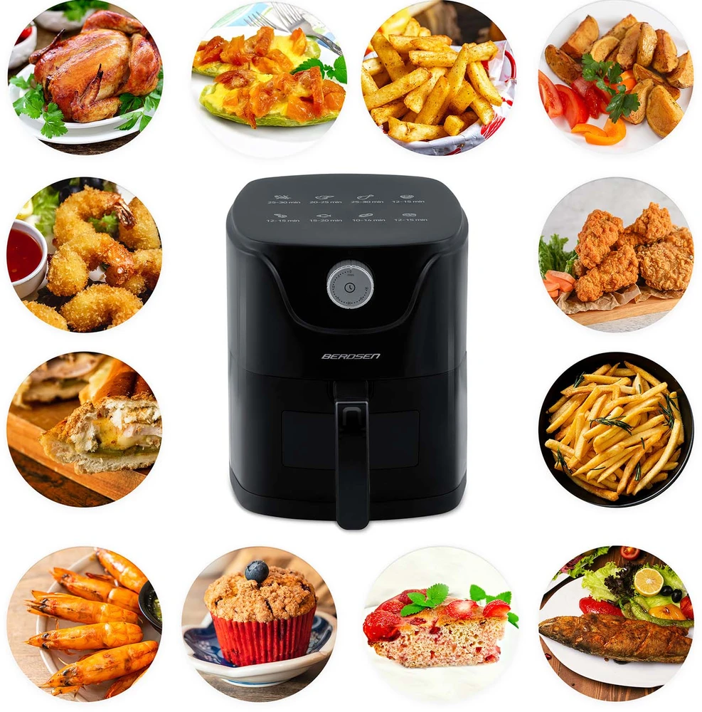 Belaidė juoda gruzdintuvė Berdsen BD-654 Air Fryer