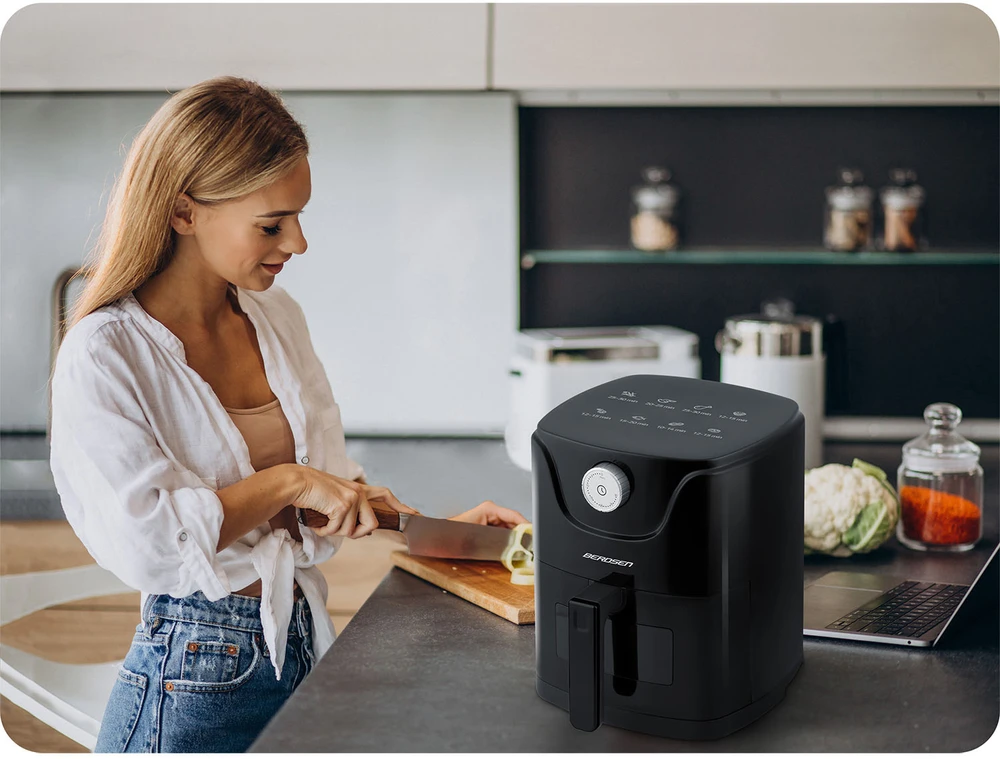 Belaidė juoda gruzdintuvė Berdsen BD-654 Air Fryer