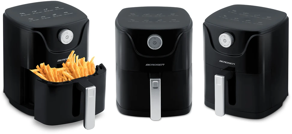 Belaidė juoda gruzdintuvė Berdsen BD-654 Air Fryer
