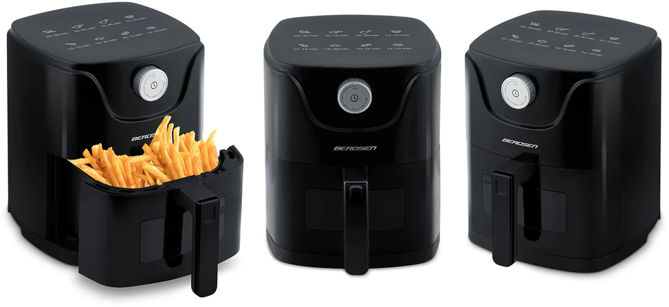 Belaidė juoda gruzdintuvė Berdsen BD-654 Air Fryer