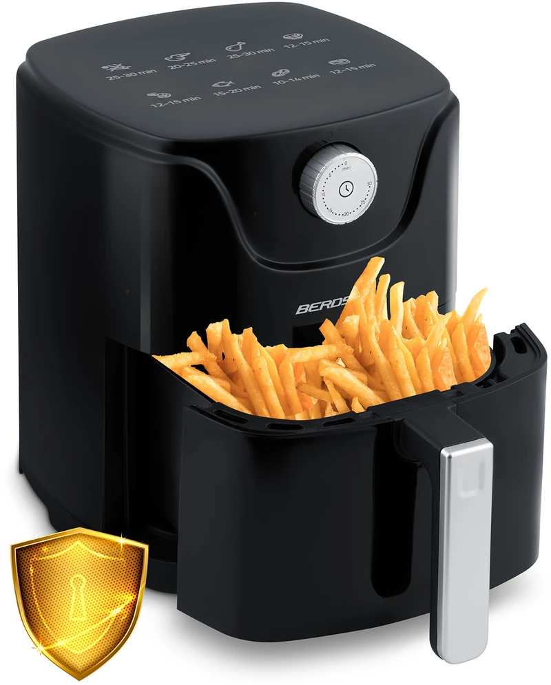 Belaidė juoda gruzdintuvė Berdsen BD-654 Air Fryer