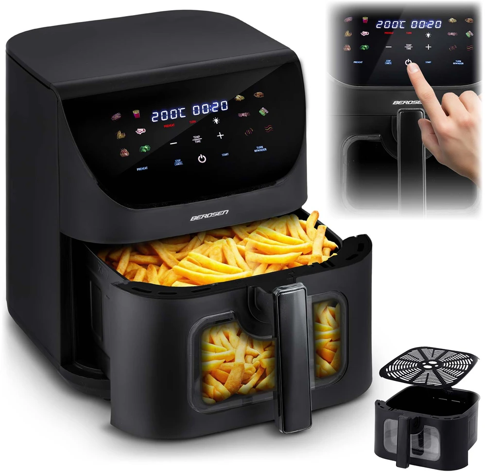 Belaidė juoda gruzdintuvė Berdsen BD-660 Air Fryer