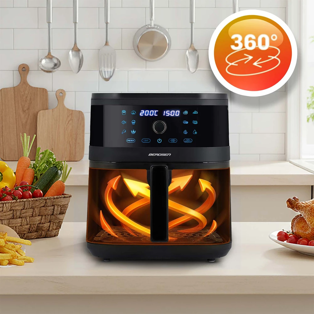Belaidė juoda gruzdintuvė Berdsen BD-661 Air Fryer