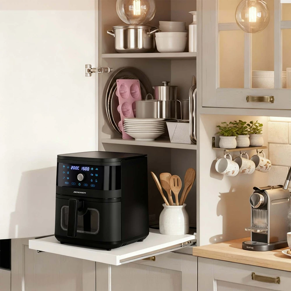 Belaidė juoda gruzdintuvė Berdsen BD-661 Air Fryer