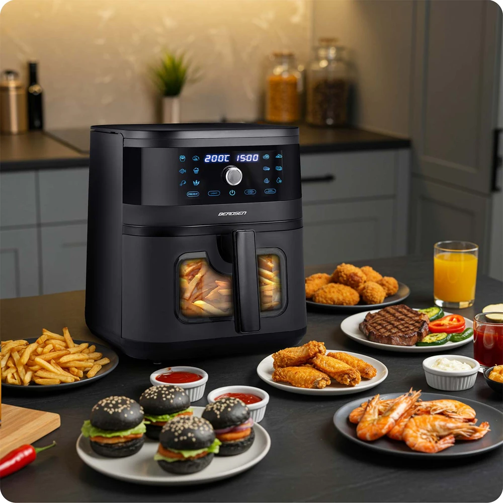 Belaidė juoda gruzdintuvė Berdsen BD-661 Air Fryer