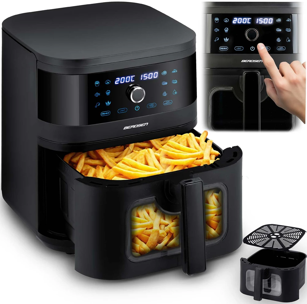 Belaidė juoda gruzdintuvė Berdsen BD-661 Air Fryer