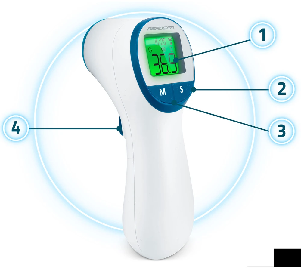 Berdsen BD-100 bekontaktis infraraudonųjų spindulių termometras