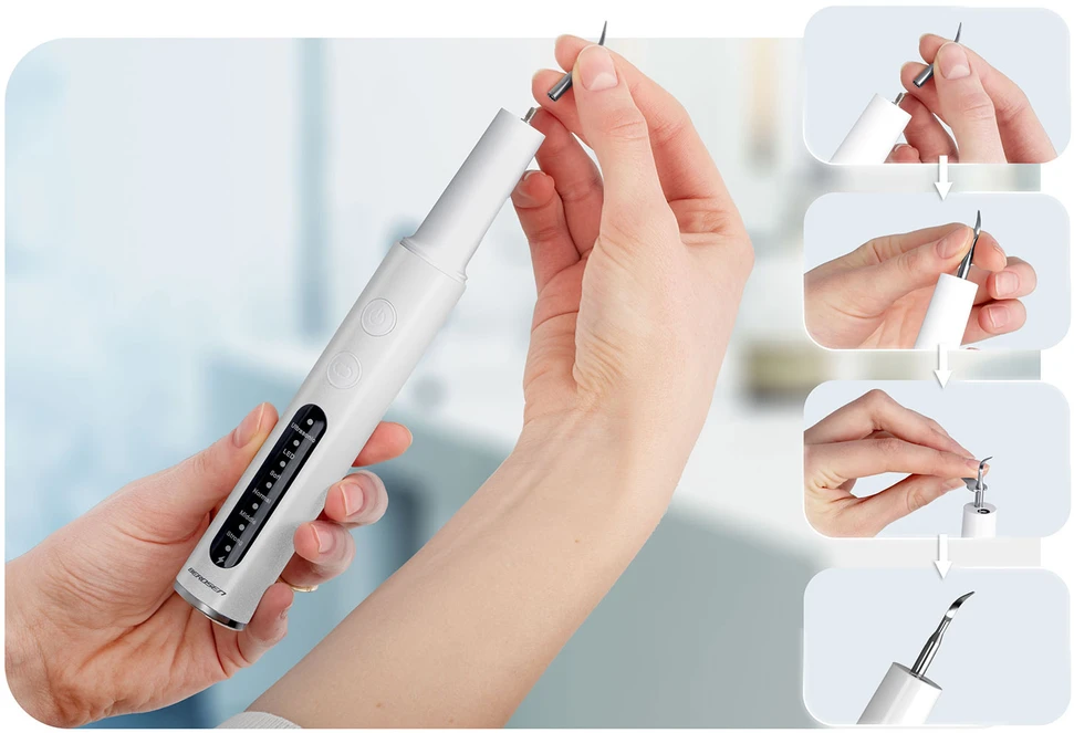 Berdsen BD-251 ultragarsinis dantų skaleris, 4 režimai kalkių šalinimui, LED apšvietimas