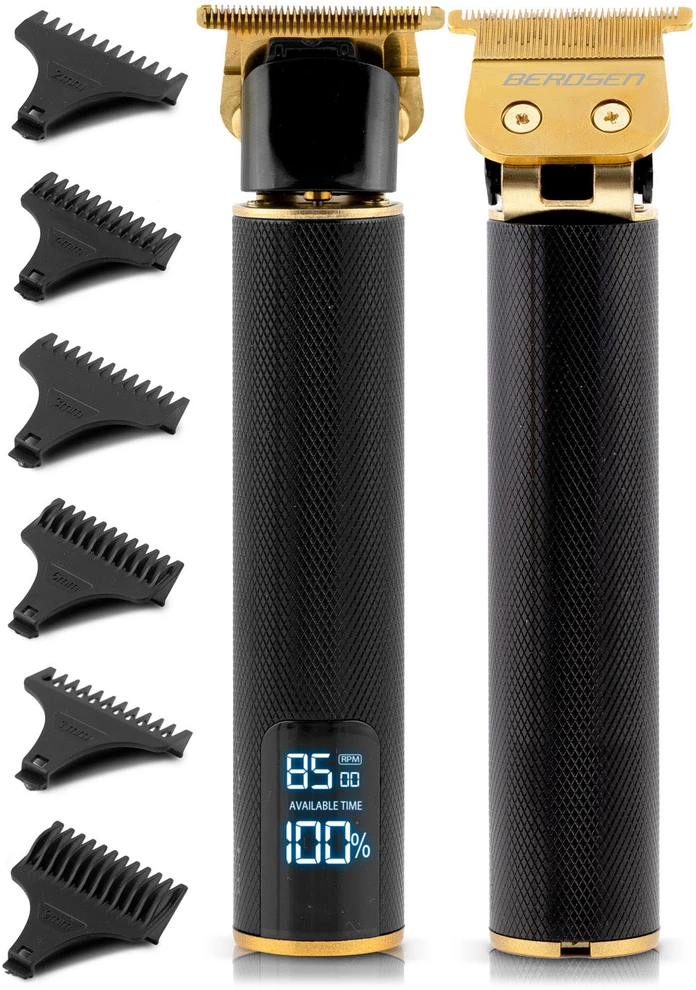 Plaukų kirpimo mašinėlė Berdsen BD-260 Barber Master su LCD ekranu, 3 greičiais ir USB-C, juoda
