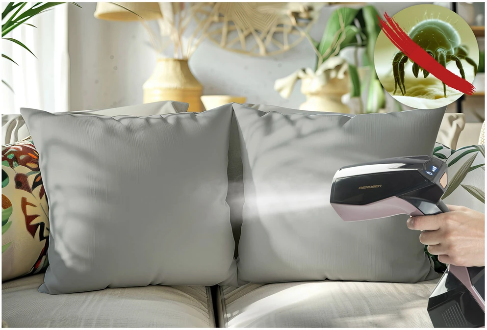 Berdsen Drabužių garintuvas, galingas 2000W, su didele 360ml talpykla, LCD ekranas, greitam raukšlių pašalinimui, kelioninis garintuvas, drabužių priežiūra
