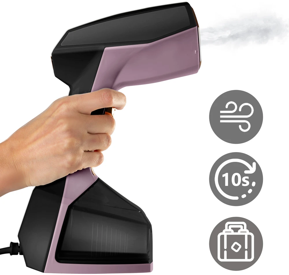 Berdsen Drabužių garintuvas, galingas 2000W, su didele 360ml talpykla, LCD ekranas, greitam raukšlių pašalinimui, kelioninis garintuvas, drabužių priežiūra