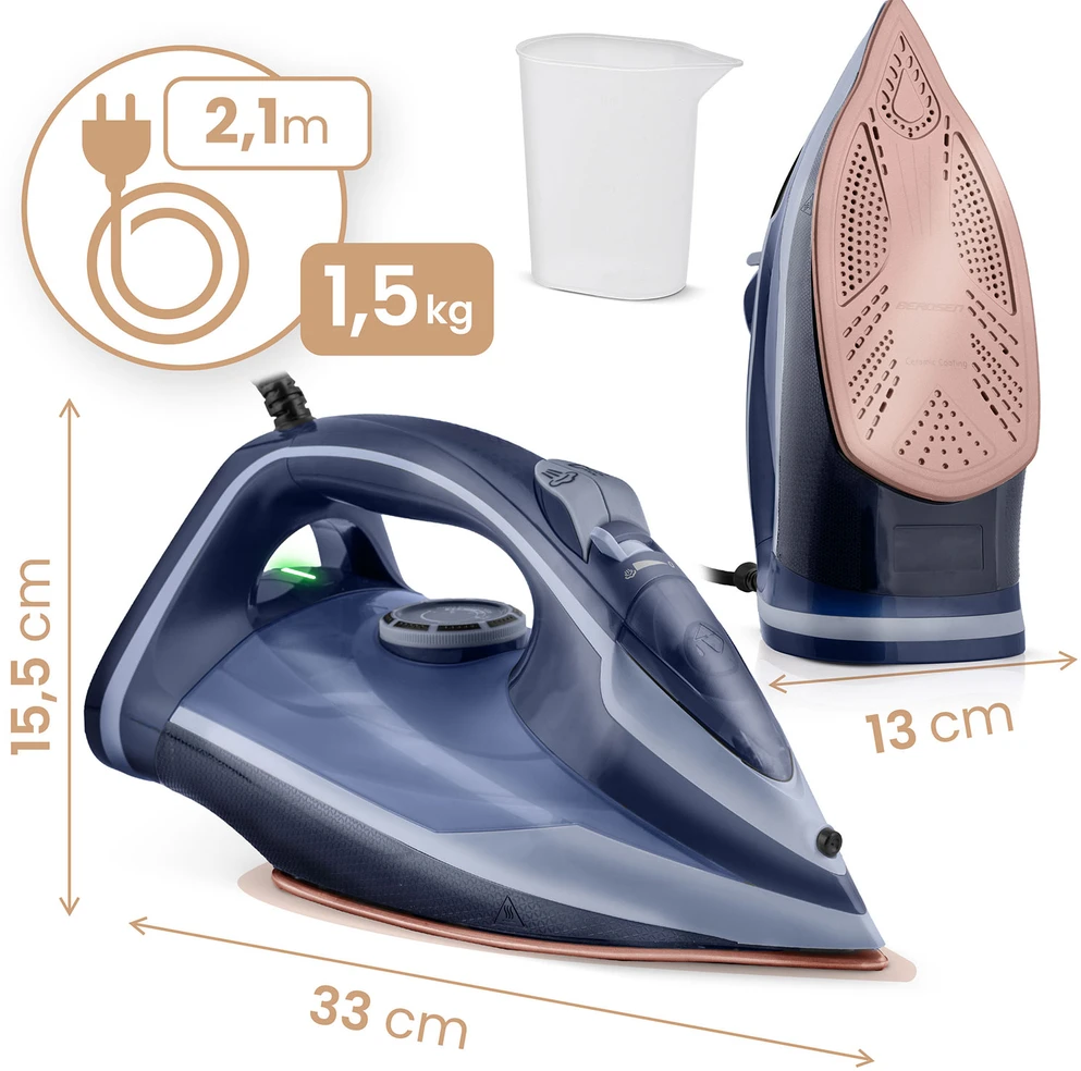 Berdsen BD-330 garinis lygintuvas 3000W su keraminiu paviršiumi vertikaliam naudojimui