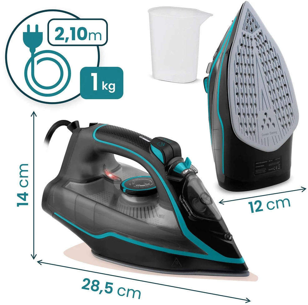 Garinis lygintuvas 2600 W, Berdsen BD-331, keraminė danga, vertikalus veikimas