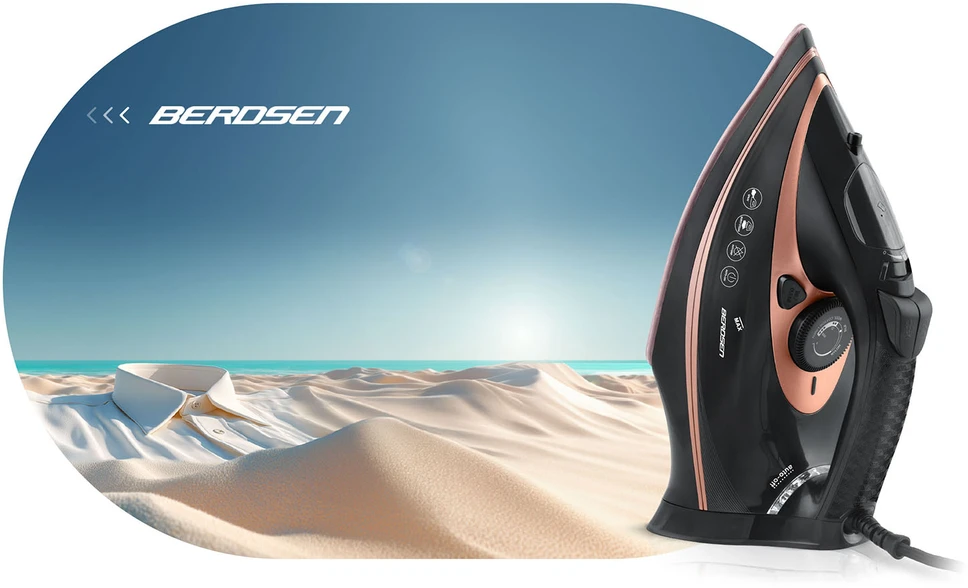 Berdsen BD-332 garinis lygintuvas 3000W su keraminiu paviršiumi ir vertikaliu naudojimu