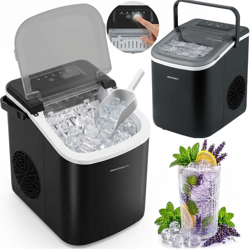 Berdsen BD-420 juodas ledų gaminimo aparatas 1.1L/12kg