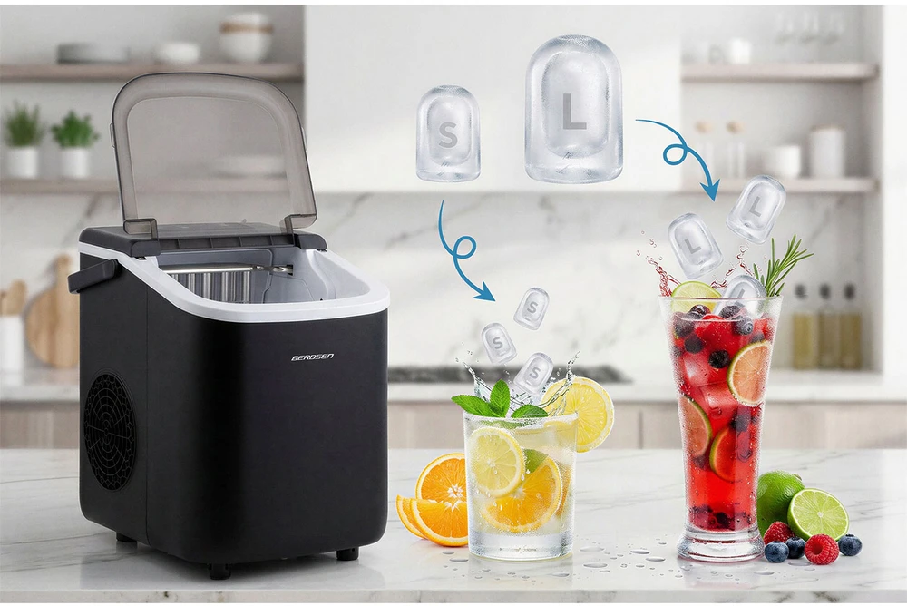 Berdsen BD-420 juodas ledų gaminimo aparatas 1.1L/12kg