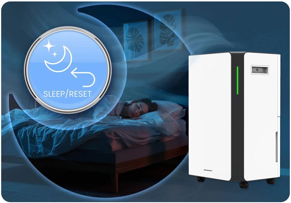 Berdsen BD-532 kompresorinis baltas oro sausintuvas 20 l/24 h su higrostatu