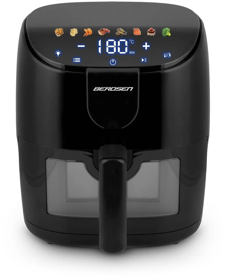 Berdsen BD-658 juoda 4 l bealiejė oro gruzdintuvė 1500 W