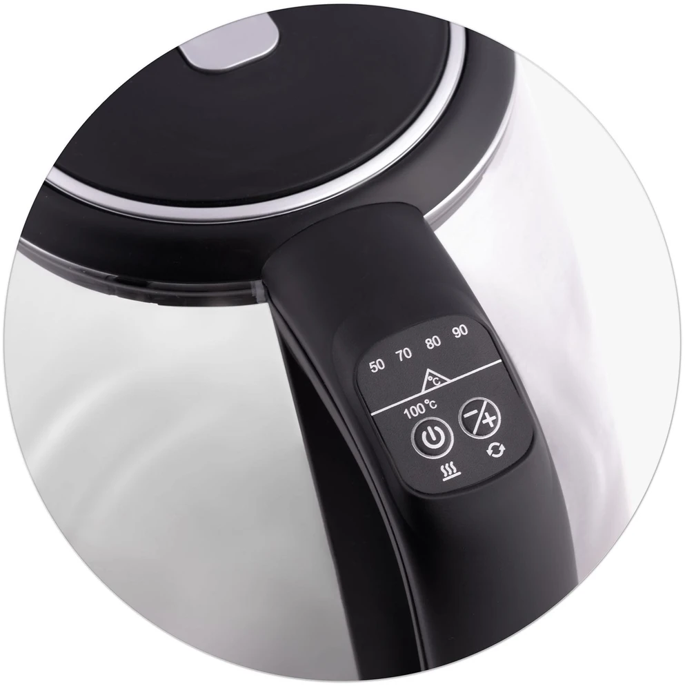 Berdsen BD-702 2L stiklinis elektrinis virdulys, juodas