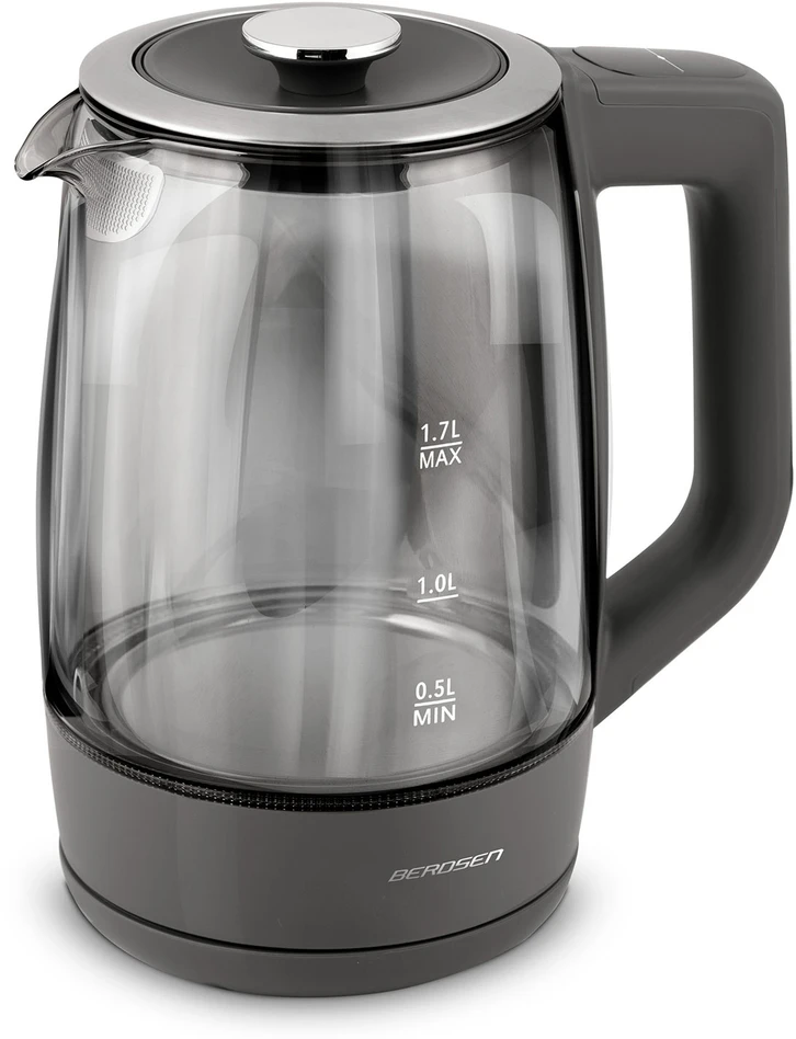 Berdsen BD-711 1,7 l elektrinis virdulys su temperatūros reguliavimu, stiklinis