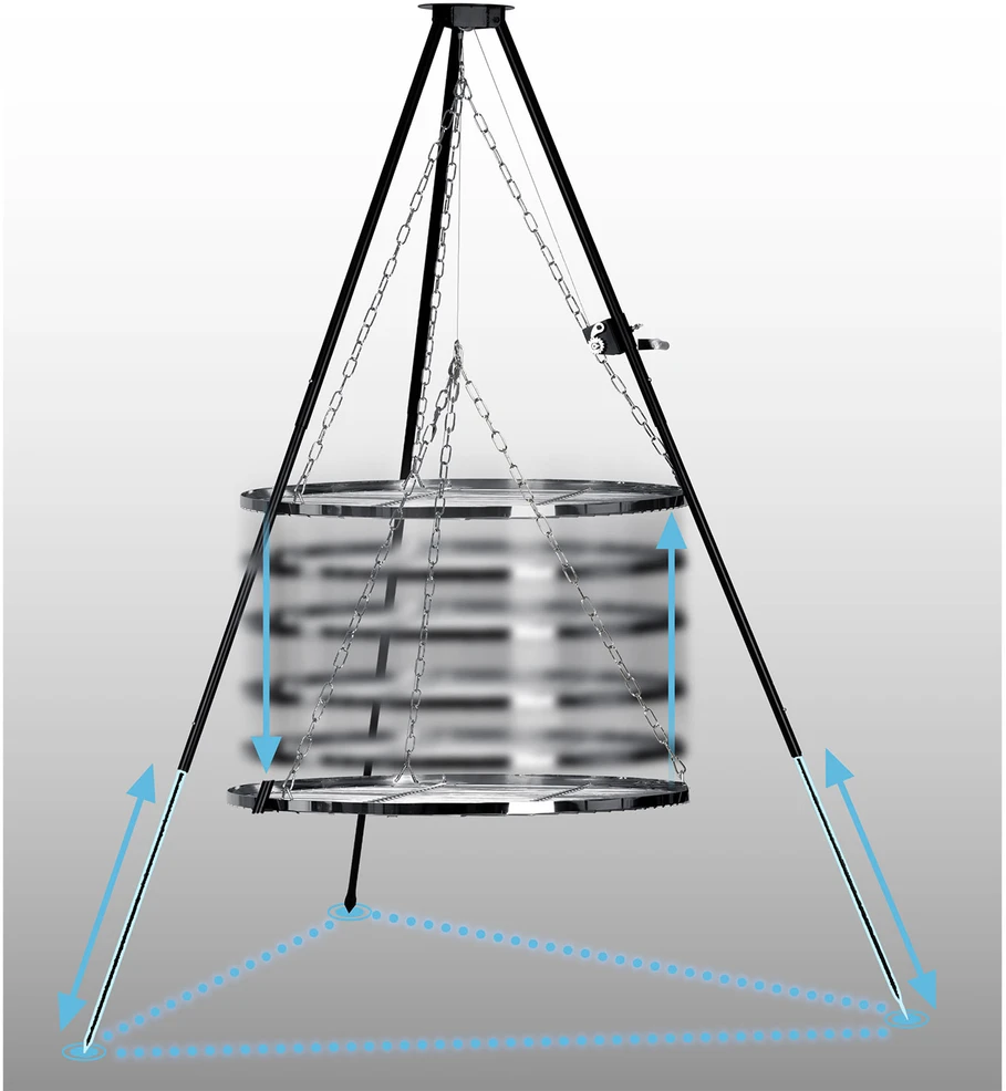 Berdsen BD-884 trikojo laužavietės grotelės, 80 cm