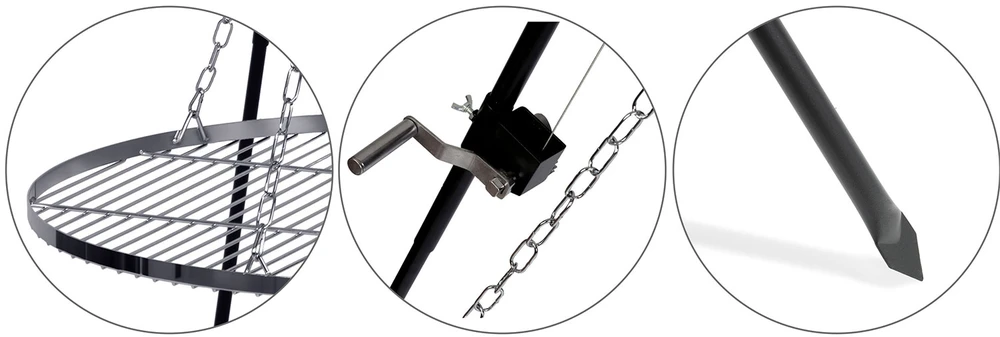 Berdsen BD-884 trikojo laužavietės grotelės, 80 cm