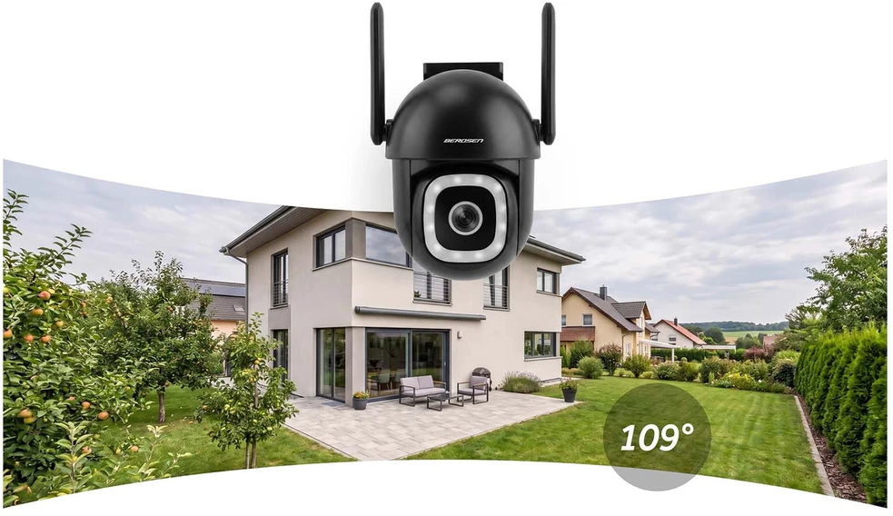 Berdsen BD-943 išorinė pasukama 5MP WiFi IP kamera